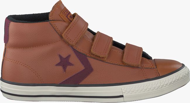 Cognac CONVERSE Sneakers STAR PLAYER MID 3V KIDS  - large