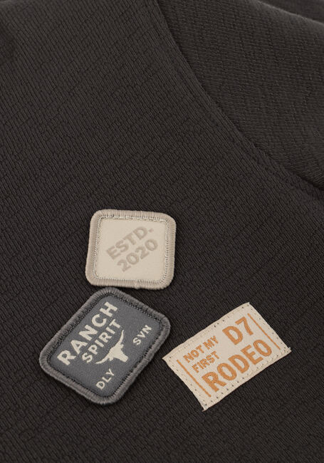 Donkergrijze DAILY7 T-shirt T-SHIRT BASIC BADGE - large