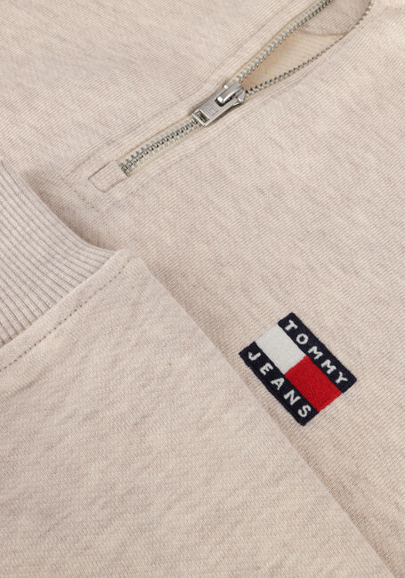 Beige TOMMY JEANS Trui TJW BXY CRP BADGE 1/4ZIP Beige TOMMY JEANS Trui TJW BXY CRP BADGE 1/4ZIP - large