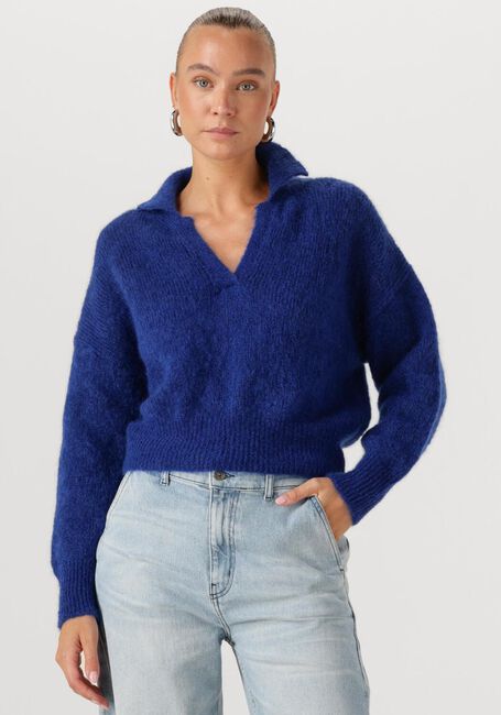 Blauwe BY-BAR Trui POLO PULLOVER - large