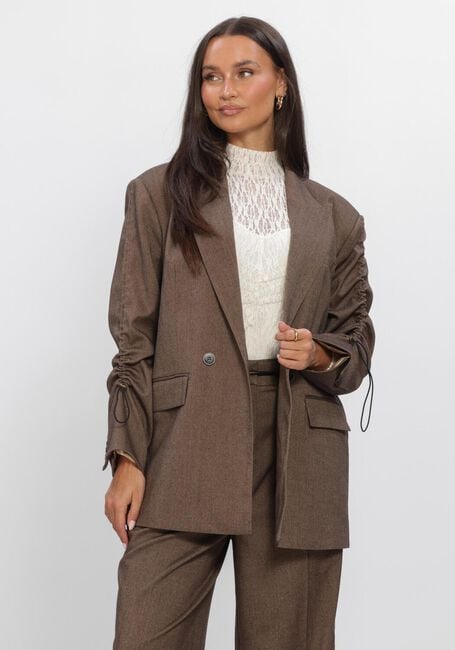 Bruine AAIKO Blazer KENDAL DOUBLE TWEED VIS 518 - large