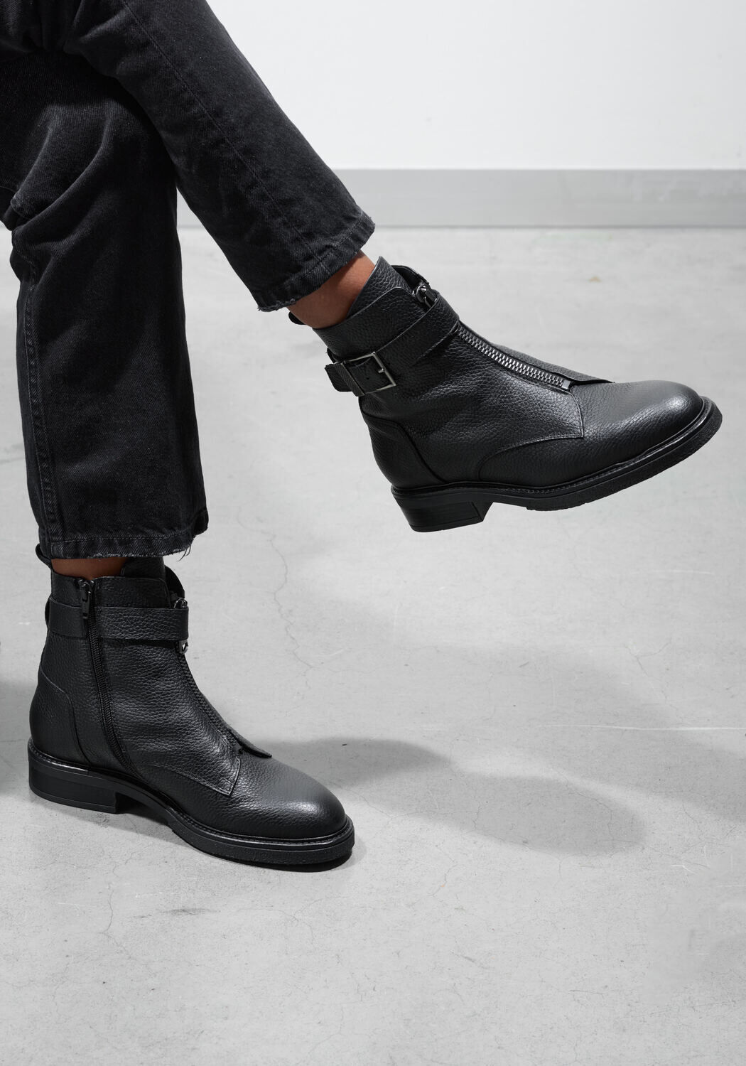 Zwarte LINA LOCCHI Enkelboots 09-223 - medium