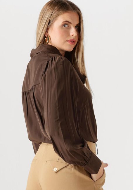 Bruine MSCH COPENHAGEN Blouses MSCHJULIANA TIE TOP - large