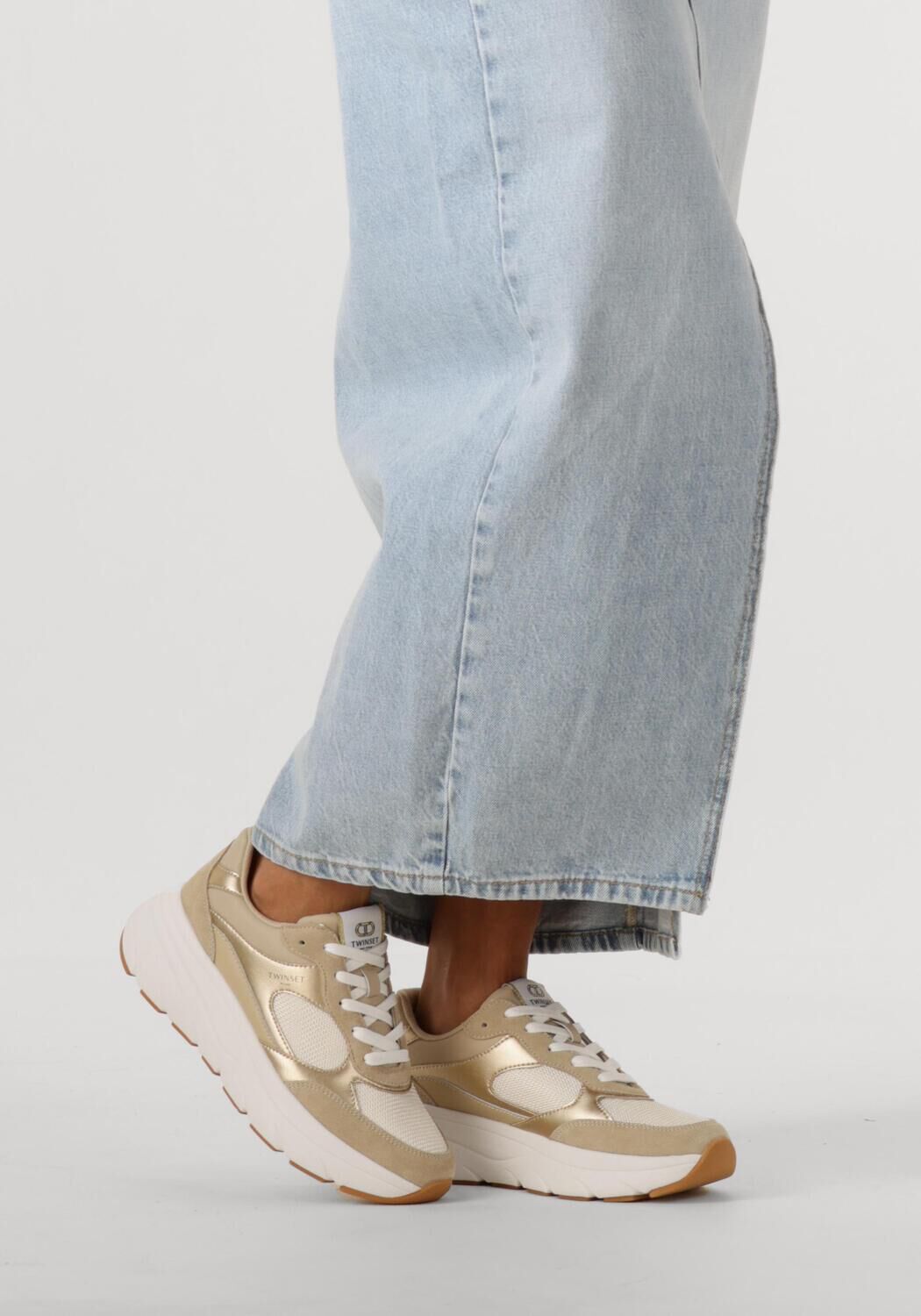 Beige TWINSET MILANO Lage sneakers 251TCP02E - large