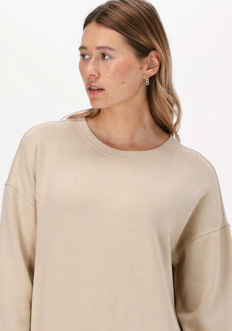 Beige MSCH COPENHAGEN Mini jurk IMA SWEAT DRESS - large