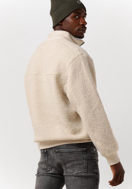 Beige CALVIN KLEIN Trui BADGE SHERPA HALF ZIP HWK - large