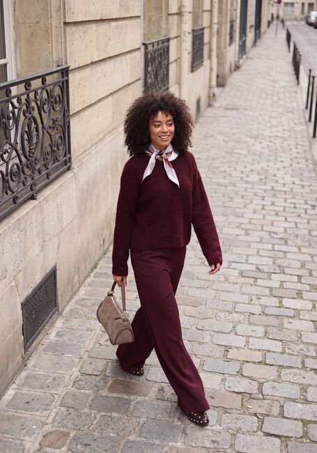 Bordeaux PENN & INK Wijde broek W26T1307 - large
