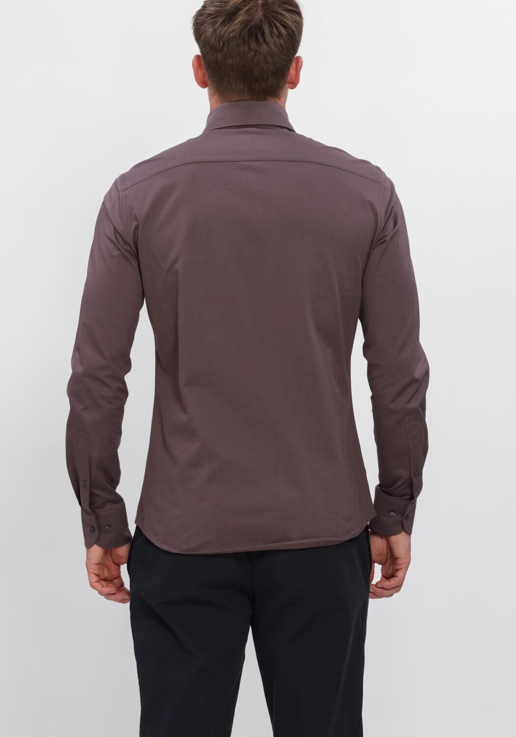 Bruine PROFUOMO Klassiek overhemd SHIRT ONE PIECE JAPANESE KNITTED - large