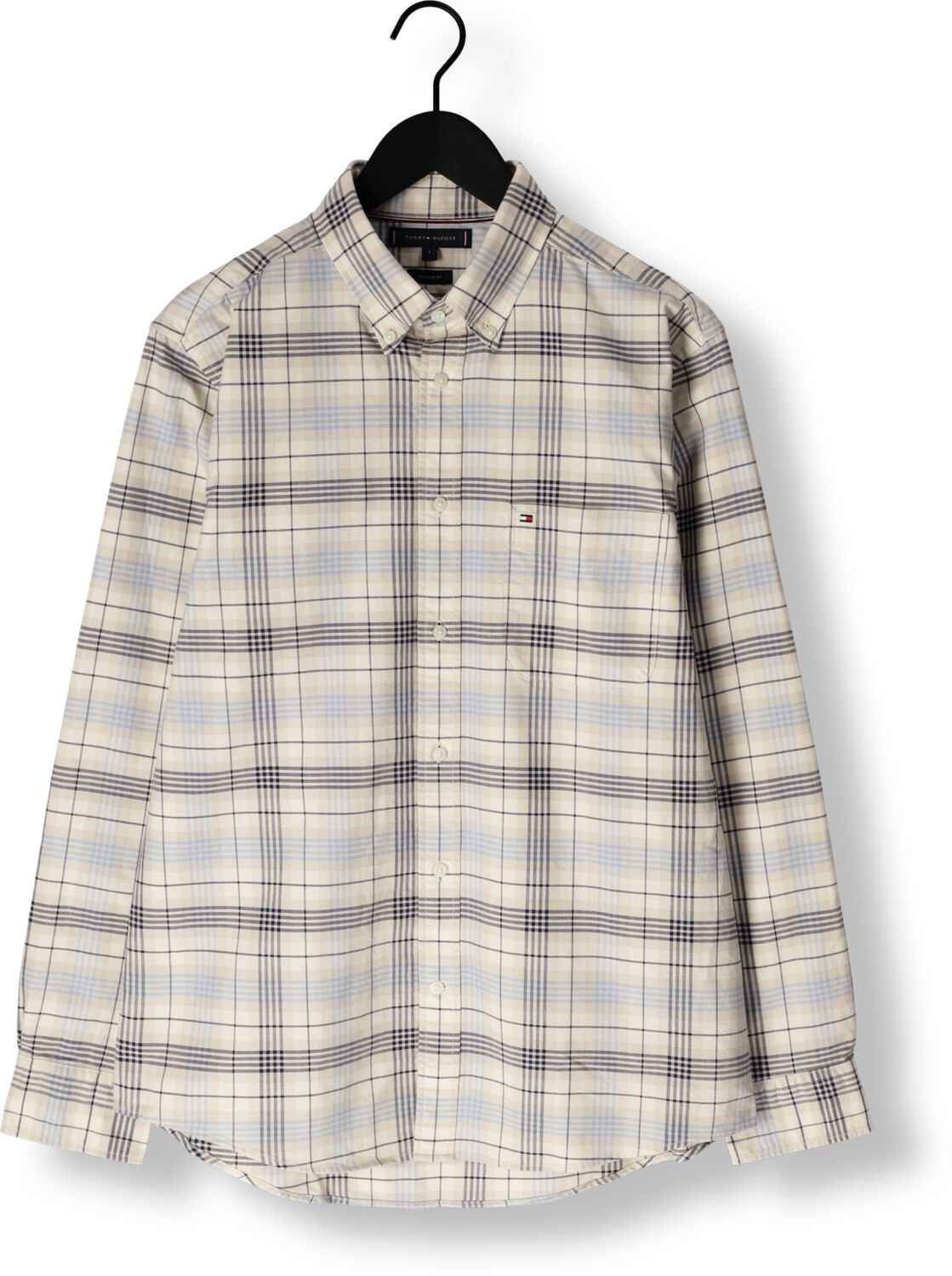 TOMMY HILFIGER Heren Overhemden Herit Oxfd Rwb Check Rf Shirt Blauw