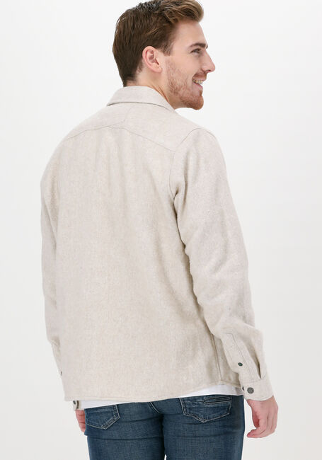 Beige CAST IRON Overshirt LONG SLEEVE SHIRT WOOL BLEND R - large