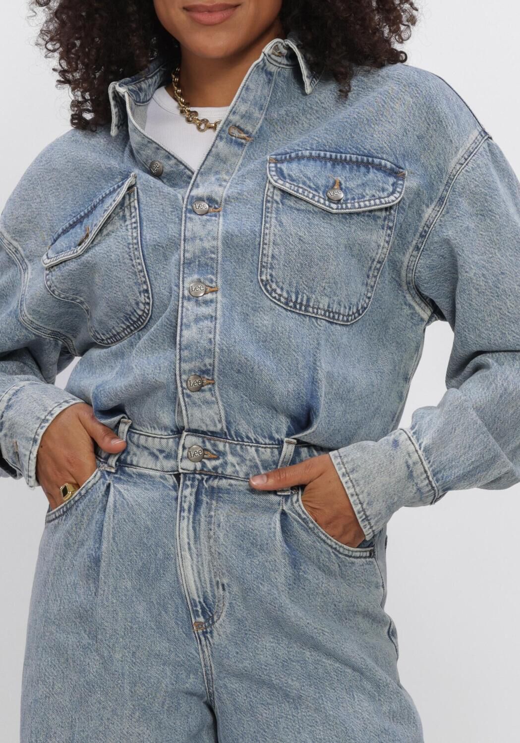 Lichtblauwe LEE Jumpsuit LS JUMPSUIT - large