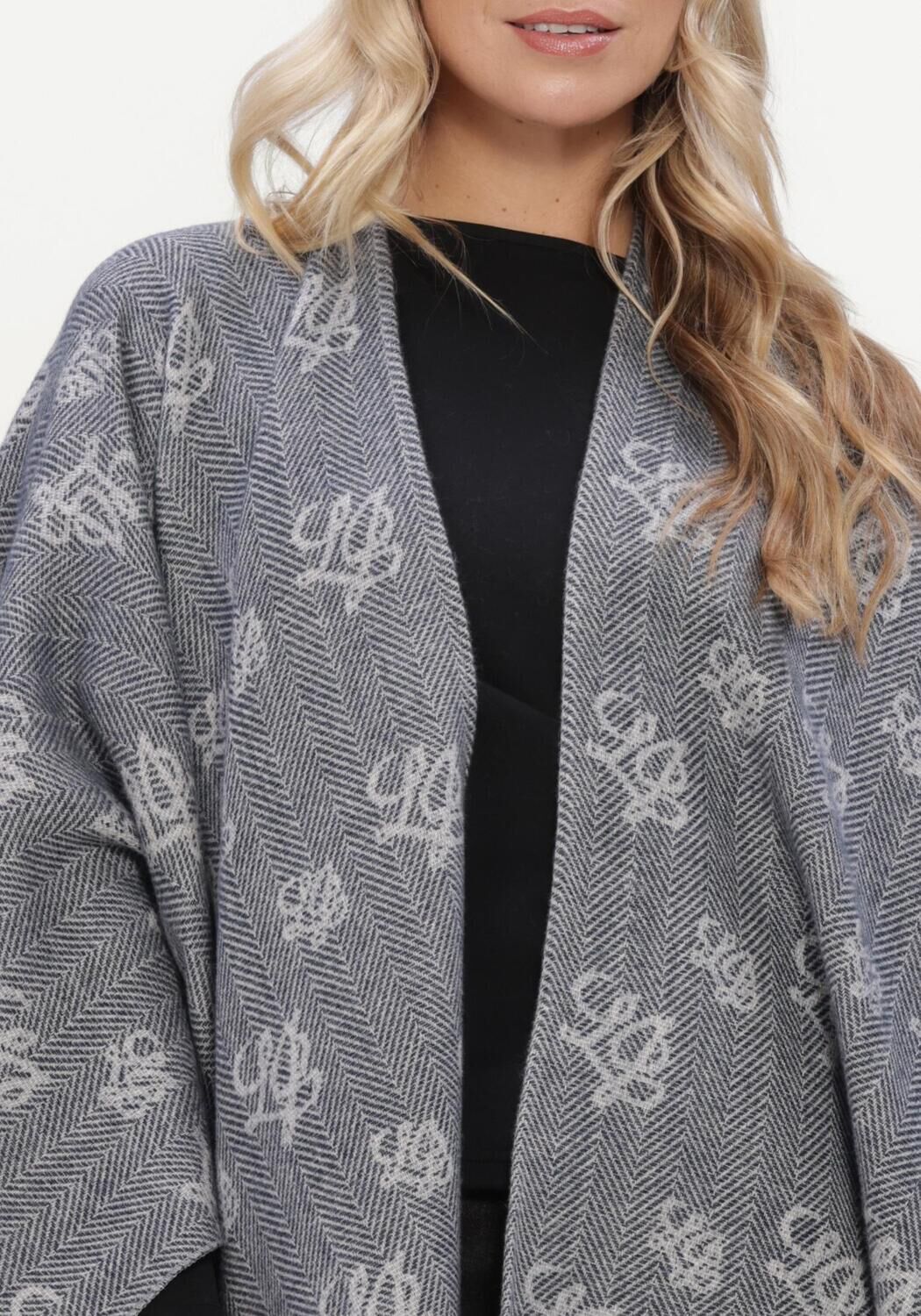 Grijze LIU JO Mantel LOGO - CLOACK/PONCHO - large