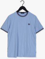Lichtblauwe FRED PERRY T-shirt TWIN TIPPED T-SHIRT
