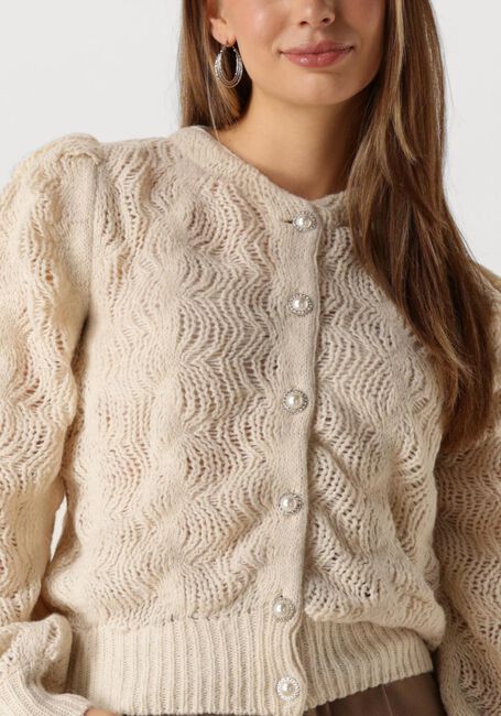 Beige Y.A.S. Vest YASBUBBLE LS KNIT CARDIGAN S. - large