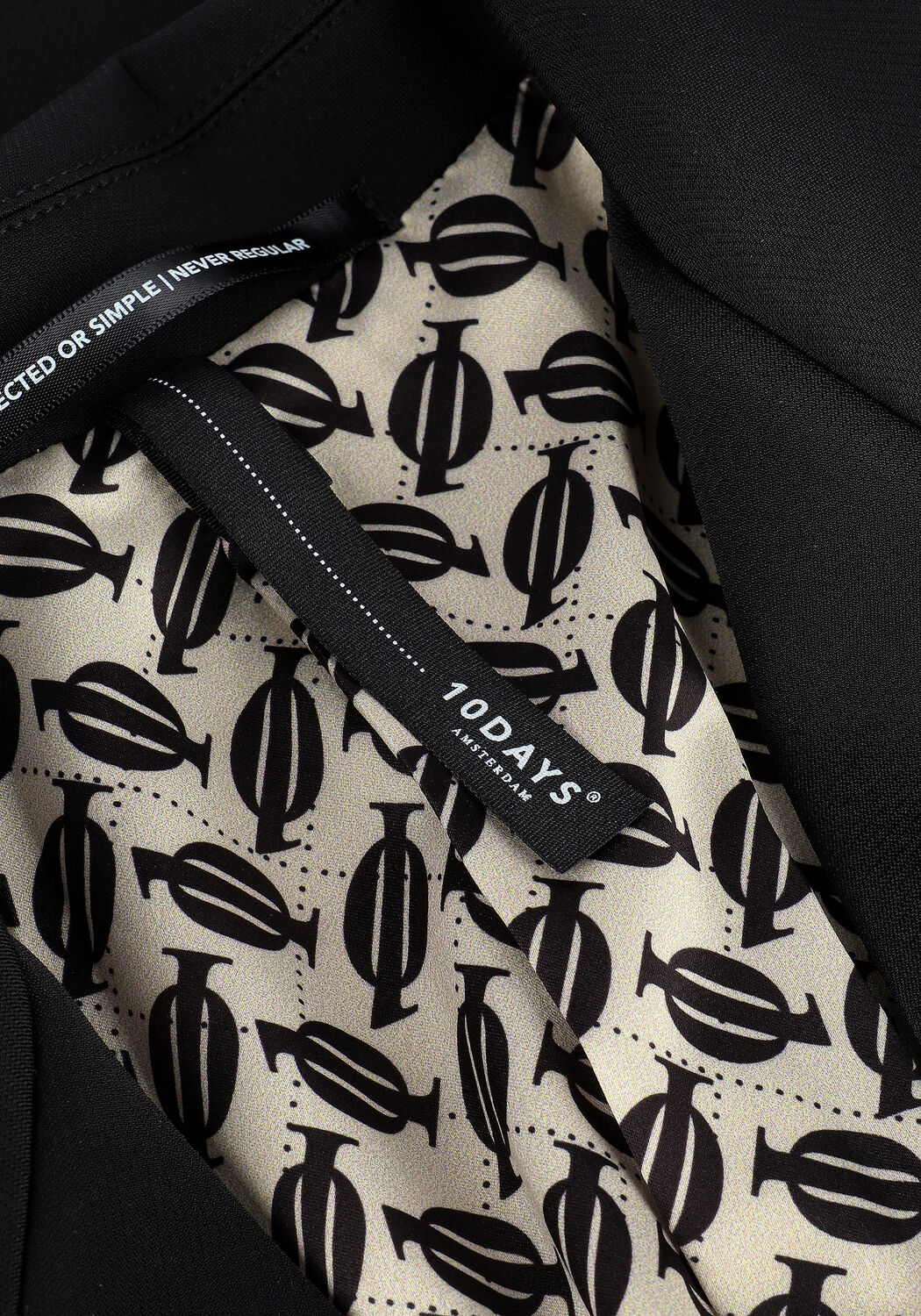 Zwarte 10DAYS Blazer BLAZER SCUBA - large