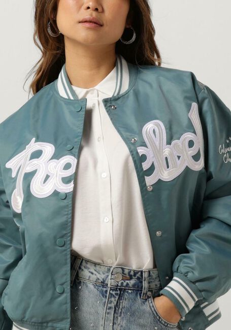 Mint COLOURFUL REBEL Jack FELICIA REBEL PATCH SATIN BOMBER - large