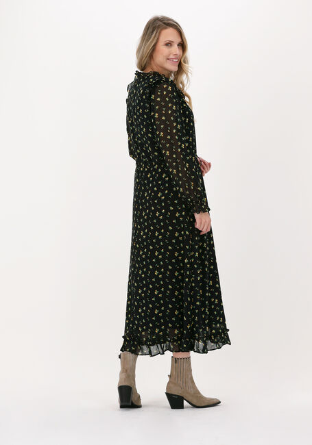 Zwarte MOVES Midi jurk JALINA DRESS 2426 - large
