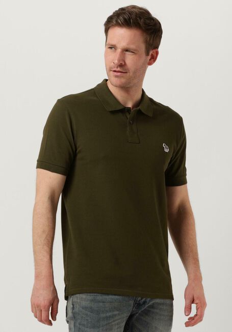 Donkergroene PS PAUL SMITH Polo MENS SLIM FIT SS POLO SHIRT ZEBRA - large