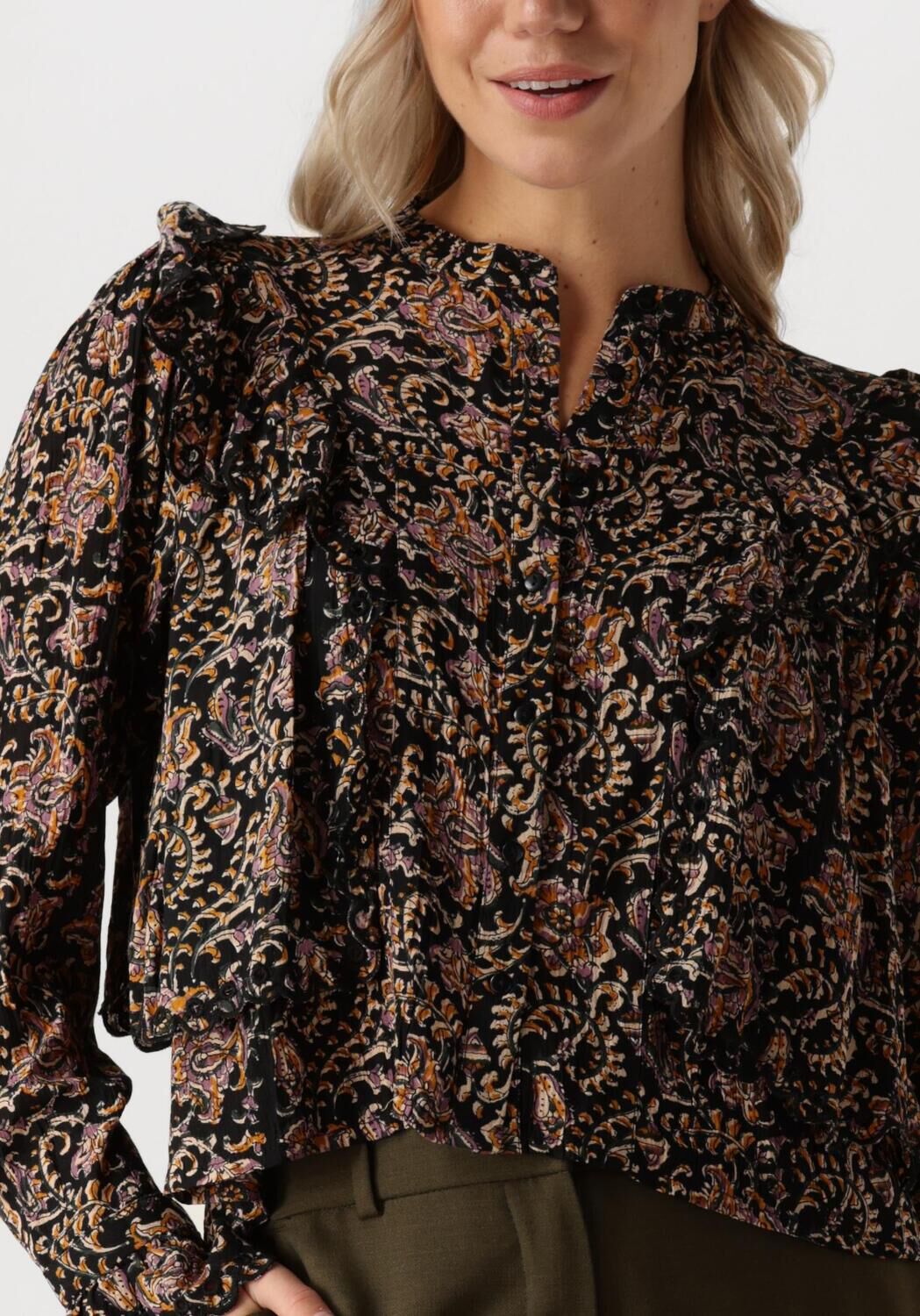 LOUIZON Dames Blouses Pollenu Bruin
