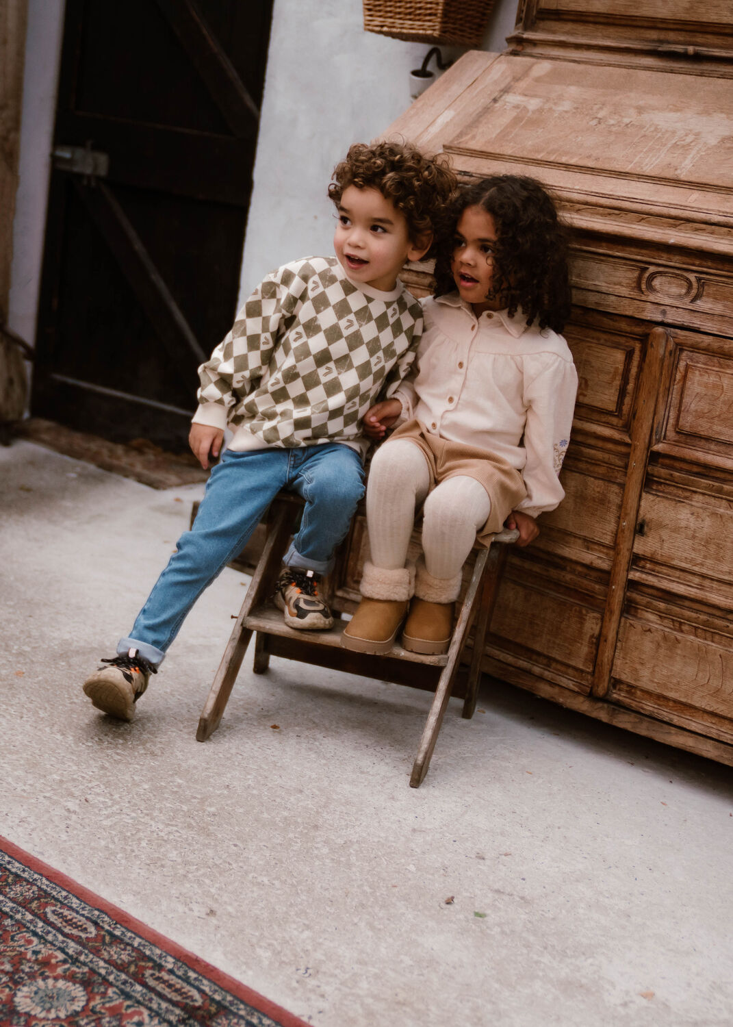 Zand DAILY7 Sweater SWEATER OVERSIZED ALLOVER PRINT - large