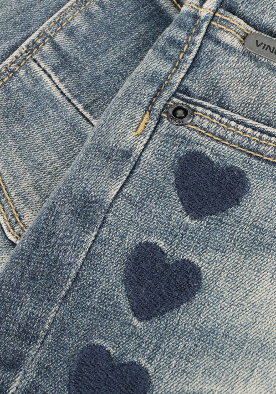 VINGINO Meisjes Jeans Dafina Heart Blauw