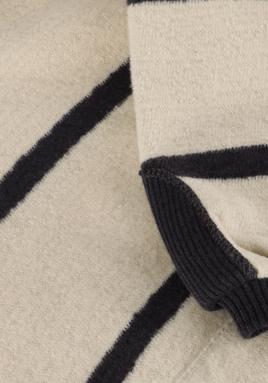 Beige PLAY UP Trui STRIPED JERSEY SWEATER - large