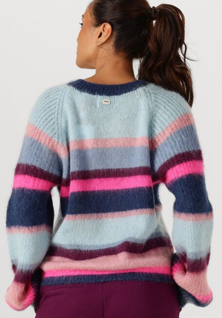 Multi POM AMSTERDAM Trui PULLOVER - BRUSHED STRIPES BLUE - large