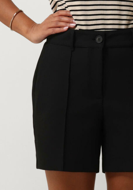 Zwarte JANSEN AMSTERDAM Broeken WQ441 WOVEN HIGH WAISTED SHORT - large