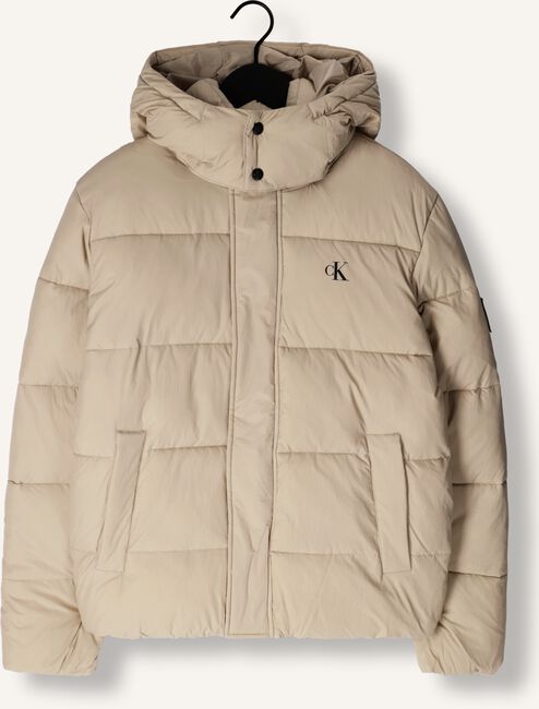 Beige CALVIN KLEIN Gewatteerde jas ESSENTIALS NON DOWN LOGO JACKET Beige CALVIN KLEIN Gewatteerde jas ESSENTIALS NON DOWN LOGO JACKET - large