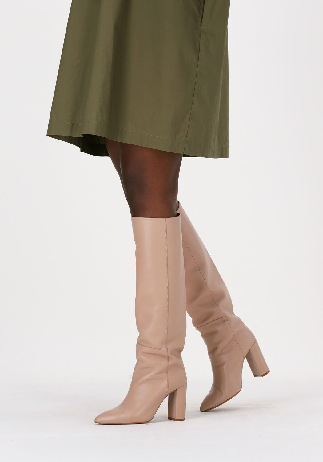 Beige laarzen leer cheap