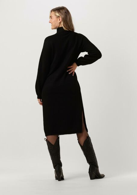 Zwarte Y.A.S. Midi jurk YASBALIS LS FUNNEL KNIT DRESS - large