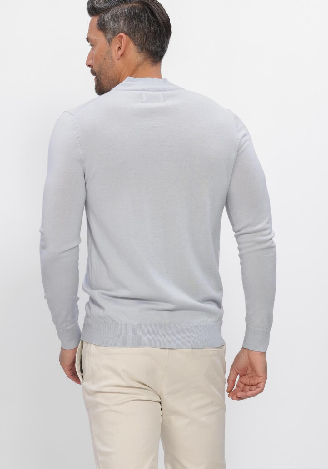 Blauwe STEFANO LAURAN Trui HALF ZIP ANDERS - large