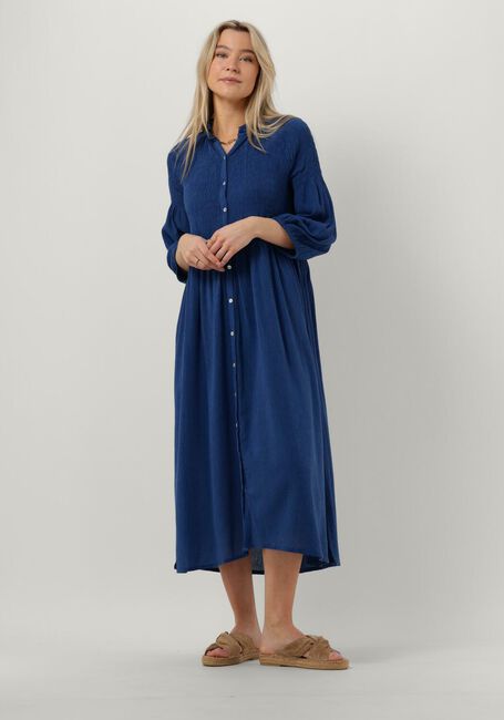 Blauwe BY-BAR Midi jurk LOULOU DRESS - large