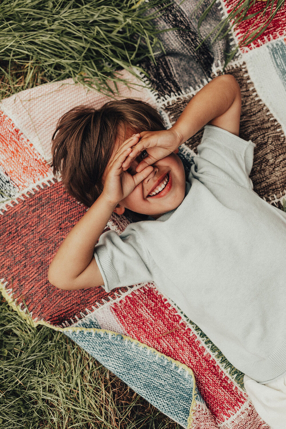 Blauwe BAJE STUDIO T-shirt MACK - large