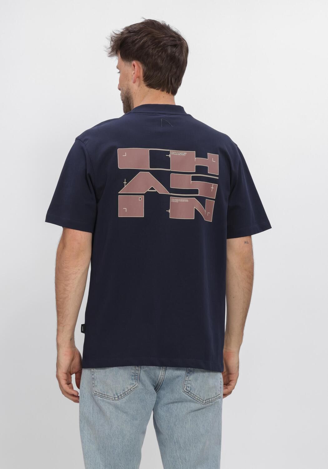 Donkerblauwe CHASIN T-shirt RECO - large