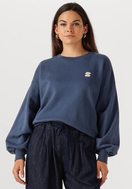 Donkerblauwe BY-BAR Trui BIBI LUCKY CURVE SWEATER - large