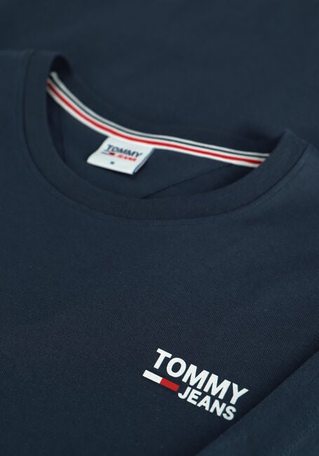 Donkerblauwe TOMMY JEANS T-shirt TJM REGULAR CORP LOGO C NECK - large