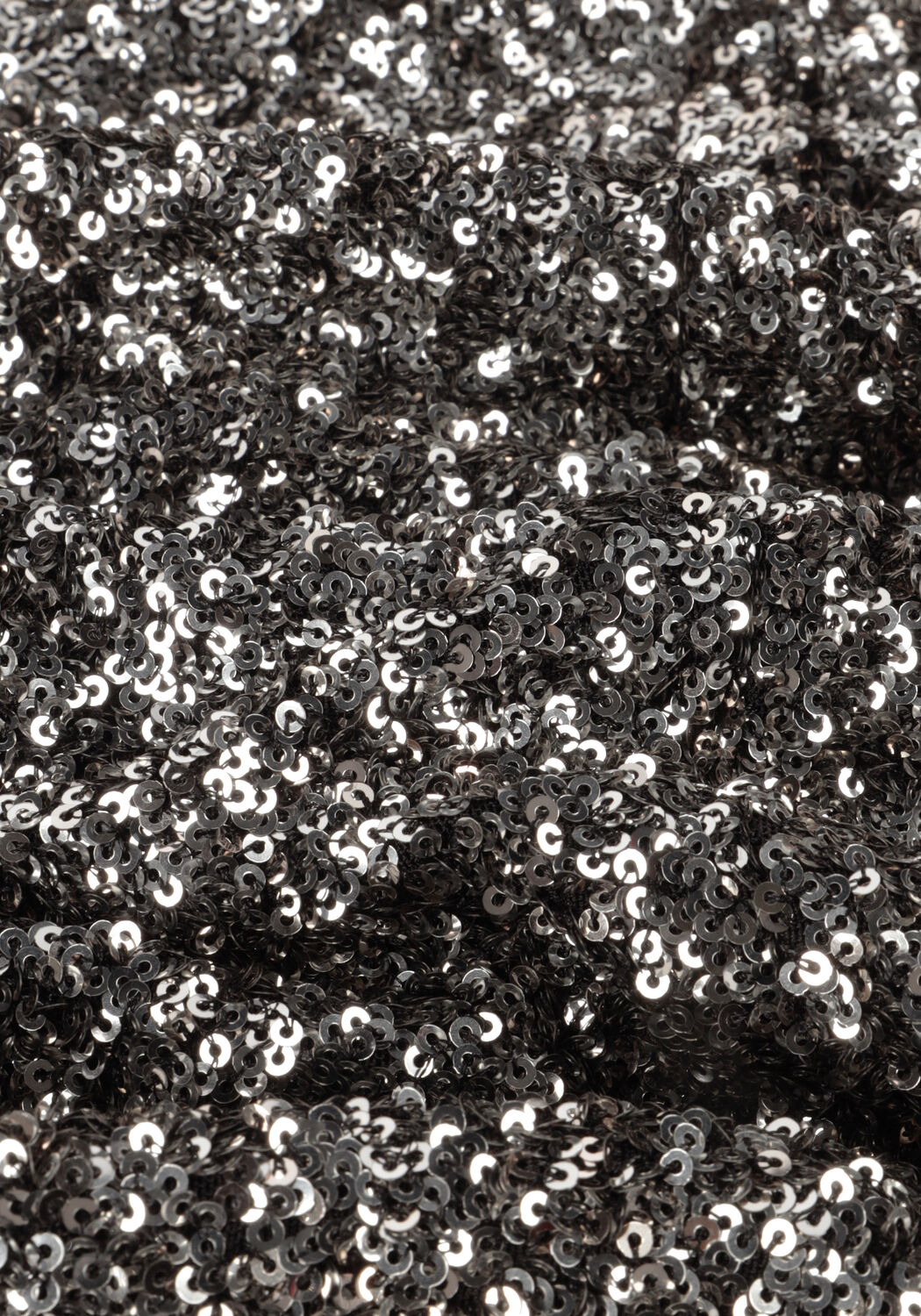 Zilveren ACCESS Mini jurk SEQUIN MINI DRESS WITH V NECKLIN - large