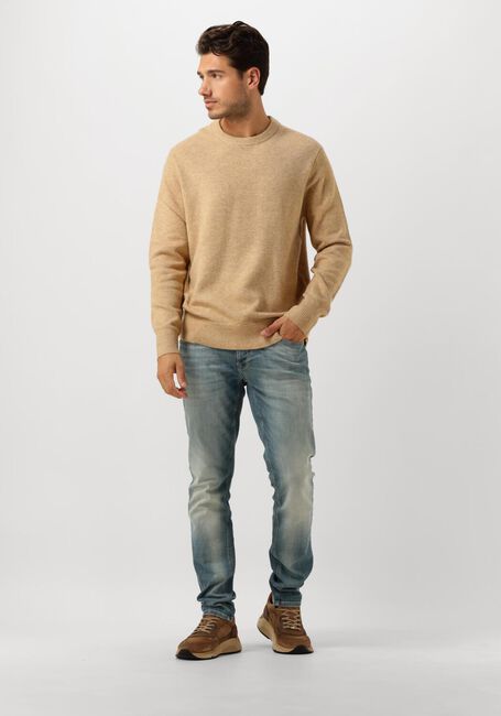 Camel SCOTCH & SODA Trui SOFT KNIT REGULAR FIT SWEATER - large