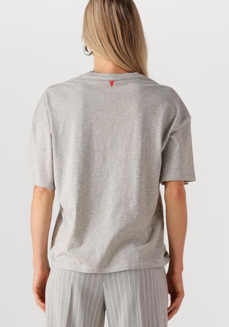 Lichtgrijze ALIX THE LABEL T-shirt LADIES KNITTED THE LABEL T-SHIRT - large