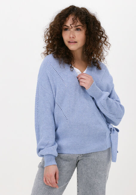 Lichtblauwe OBJECT Vest KILA L/S KNIT CARDIGAN - large