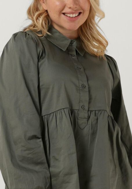 Groene LEVETE ROOM Blouses LR-ISLA SOLID 64 SHIRT - large