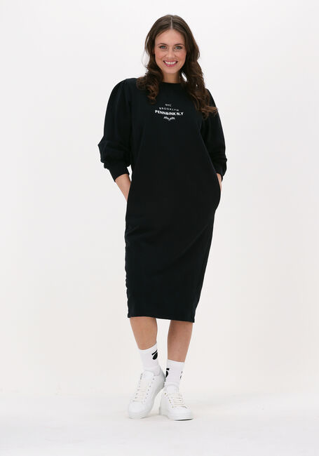 Zwarte PENN & INK Midi jurk S22F1044 - large