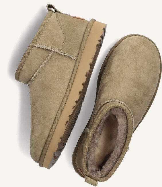 Groene UGG Vachtlaarzen W CLASSIC ULTRA MINI Groene UGG Vachtlaarzen W CLASSIC ULTRA MINI - large