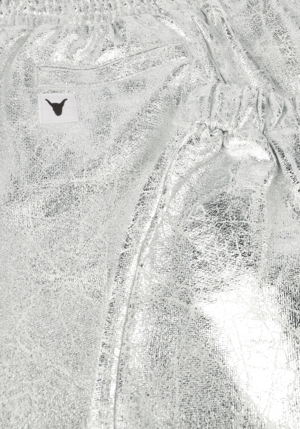 Zilveren ALIX MINI Joggingbroek WOVEN METALLIC PANTS - large