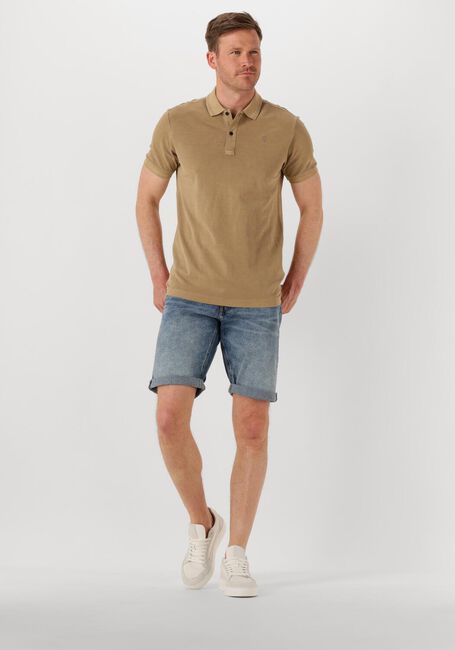 Beige G-STAR RAW Polo DUNDA OVERDYED SLIM POLO S\S - large