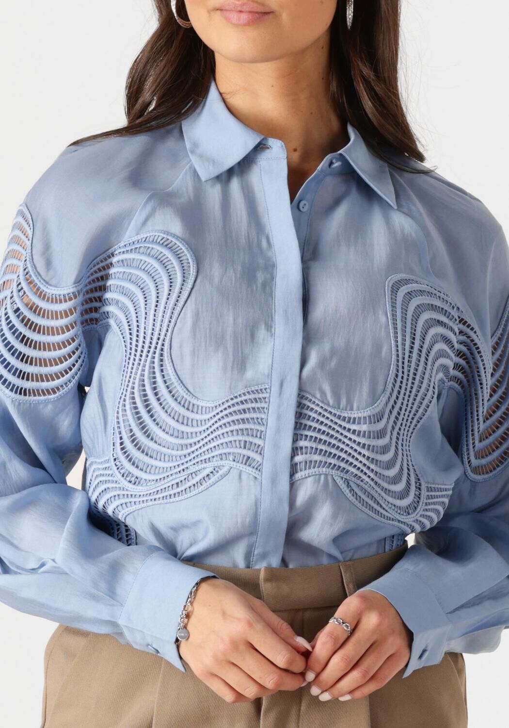 COPENHAGEN MUSE Dames Blouses Cmmolly-shirt 1 Lichtblauw