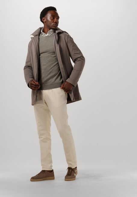 Taupe PROFUOMO Klassiek overhemd SHIRT X-CUTAWAY SC SF JAPANESE KNITTED - large