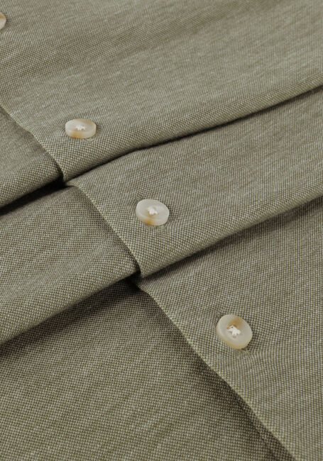 Olijf CAST IRON Casual overhemd LONG SLEEVE SHIRT CF JERSEY PIQUE TEC - large