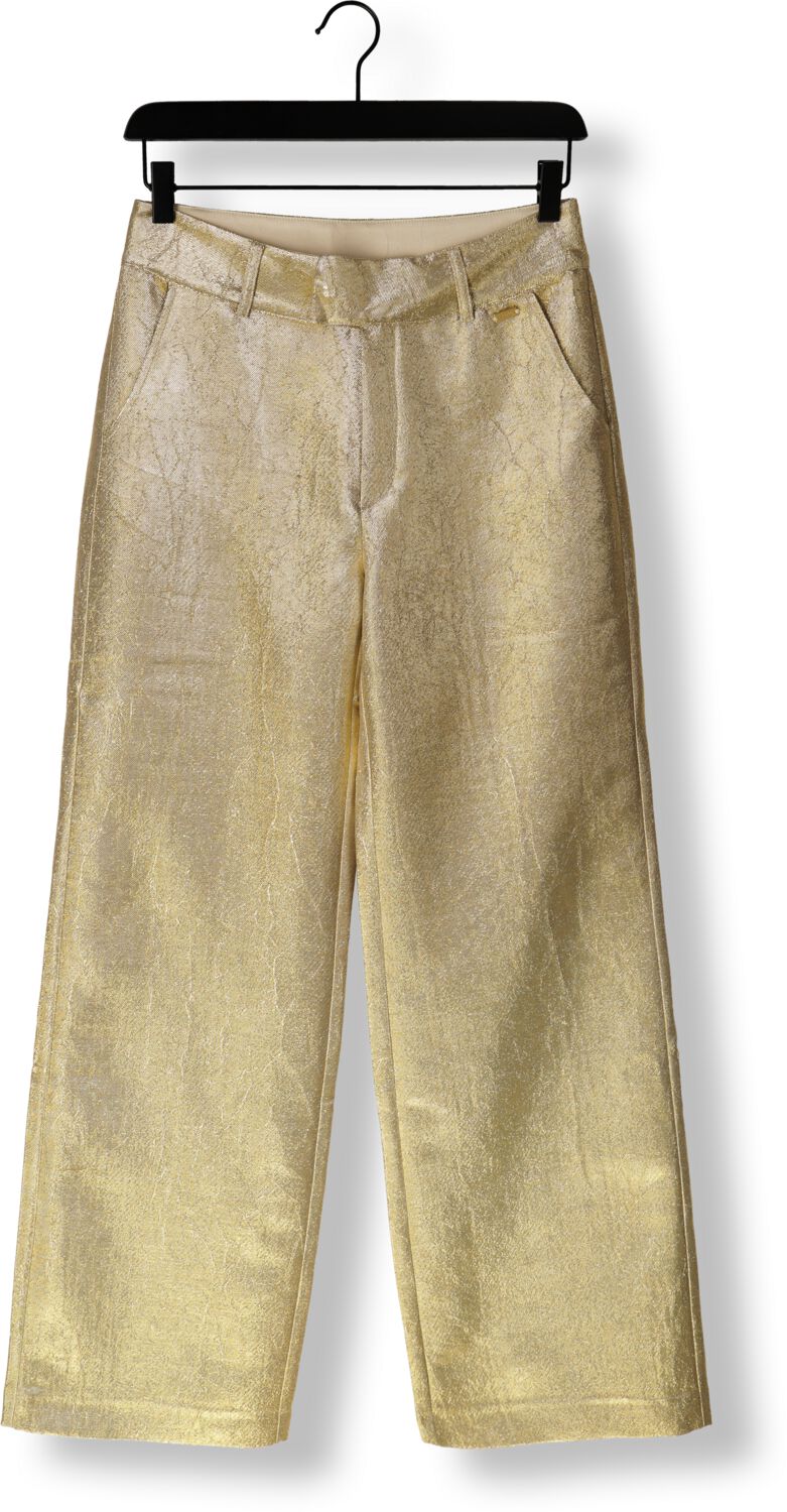 POM AMSTERDAM Dames Broeken Stardust Gold Pants Goud